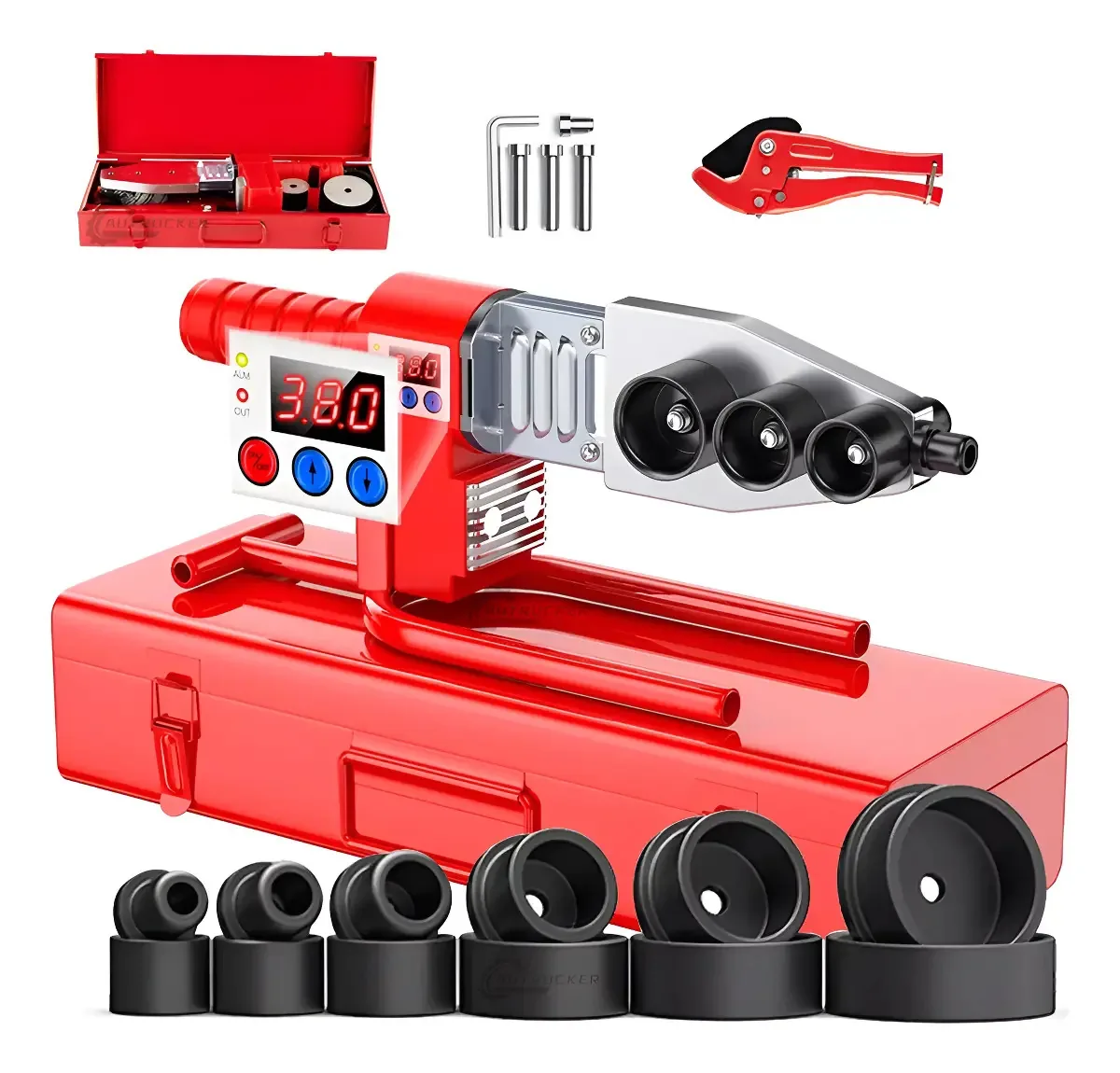 Kit Termofusora 1000w Display Digital Com 6 Matrizes
