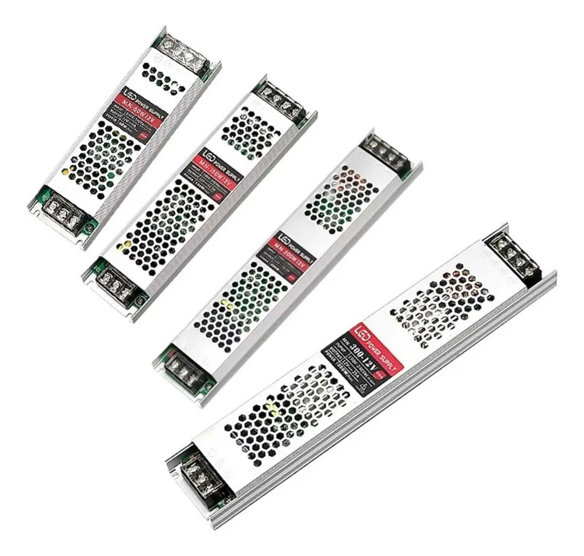 1 unidade de fonte de alimentação LED 24V DC 12v Transformadores de iluminação ultrafinos 60w 100w 150w 200w 300w 400w AC190-240v Controlador para tiras de LED (24v, 150w)