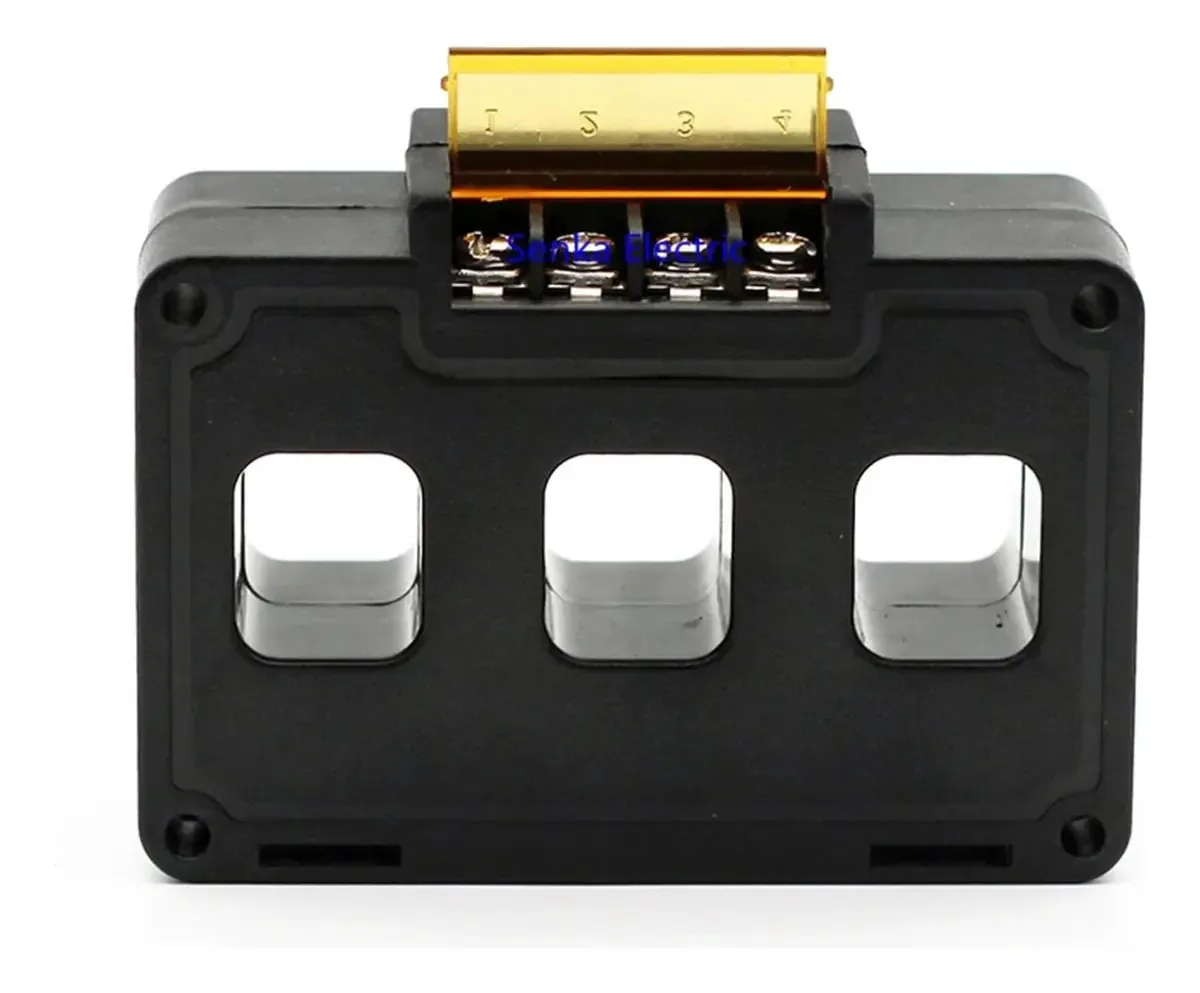 Corrente Alternada Trifásica Classe 0.5 Ct 50a/100a/150a/200a/250a/300a/350a/400a/500a/600a/600a/5a (400 A, Lado do Orifício 25 mm)