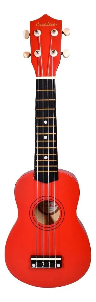 Ukulele Soprano Copacabana vermelho com capa Cpuk045