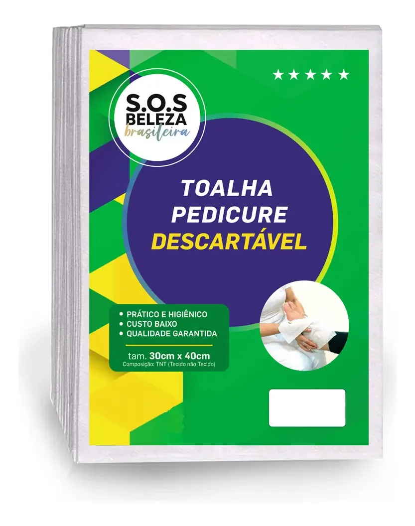 S.o.s Beleza Brasileira Toalha Descartavel Ppedicure C50un