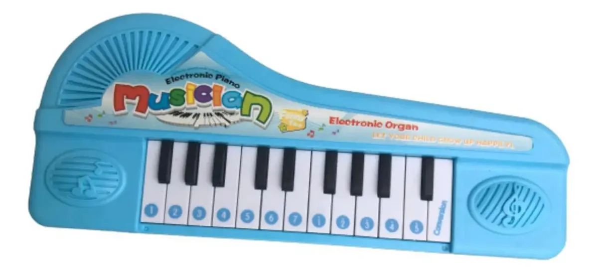 Piano Musical Infantil Médio Azul