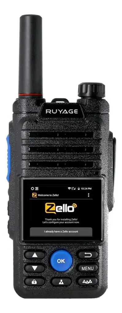Telefones Walkie Talkie Zello PTT Button App Rádio móvel Rede 3G/4G 100 milhas de longo alcance Smartphone sem fio WiFi Bluetooth Função de rádio bidirecional GPS Ruyage Zl50