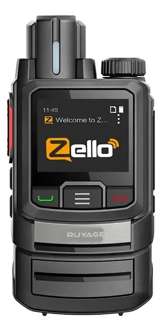 Walkie Talkie Telefones Zello Ptt Botão App Rádio Móvel 3g/4g Rede 100 Milhas De Longo Alcance Smartphone Sem Fio Wifi Bluetooth Função De Rádio Bidirecional Gps Android Ruyage Zl20