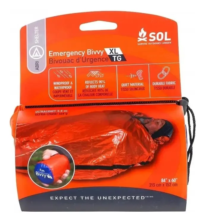 Cobertor de emergência Bivvy para duas pessoas da Adventure Medical Kits Sol