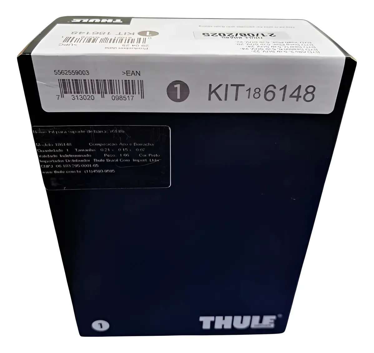Kit Thule EVO 6148 de Suporte para Barras de Teto Preto