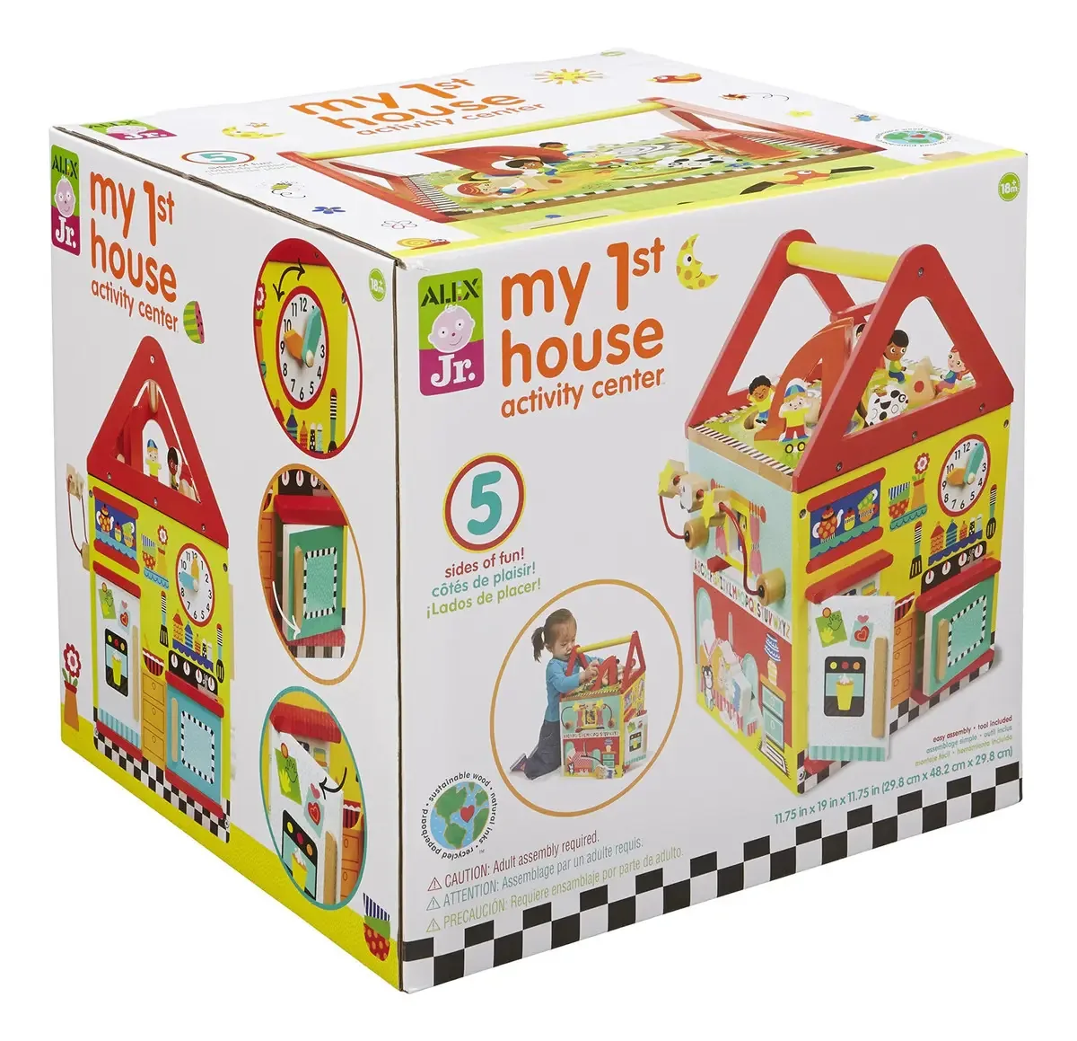 Alex Toys Meu primeiro cubo de atividades Casita