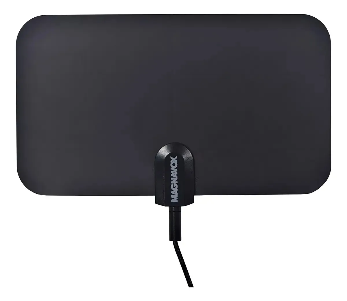 Antena de TV HD plana preta Magnavox