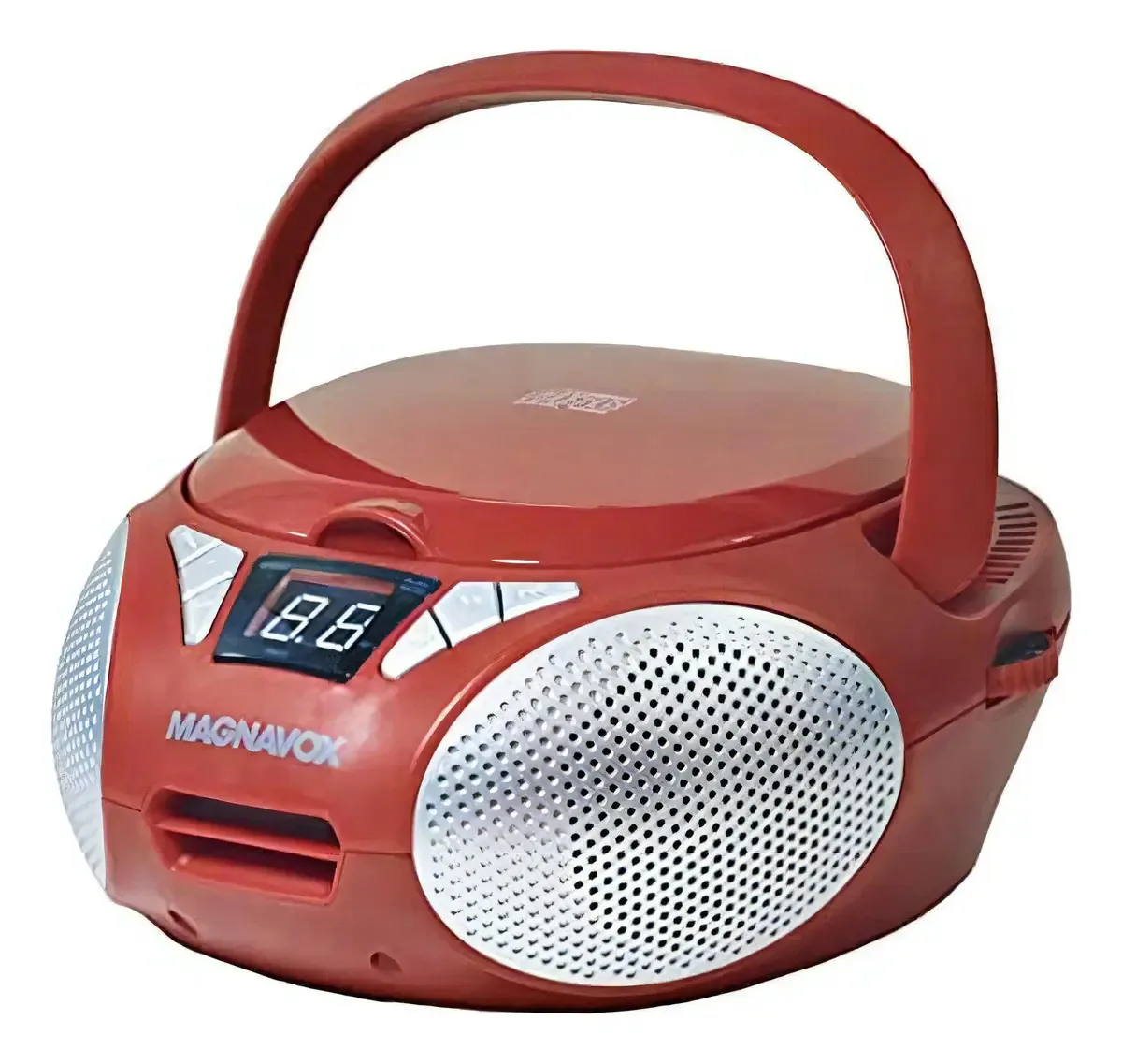 Gravador de rádio vermelho Magnavox MD6924-rd 14x23 cm