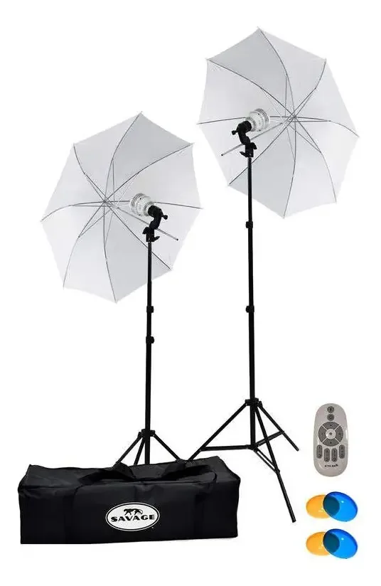 Kit de iluminação LED de estúdio Savage de 500 watts