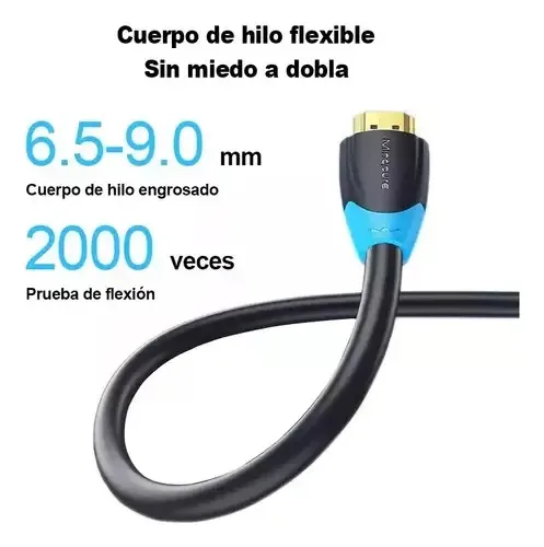 Cabo HDMI para HDMI reforçado Full Hd 4k Wonderful Home Hdmi de 5 metros
