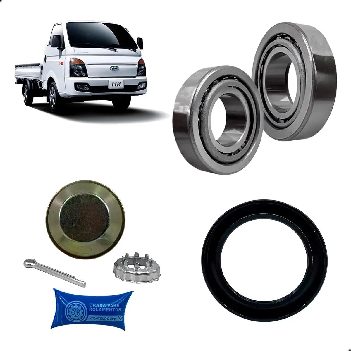 Kit Rolamento Roda Dianteira Hr