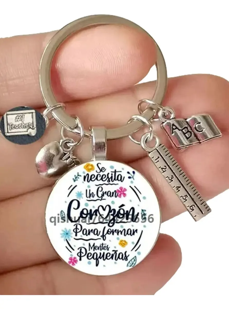 Chaveiro de presente para professores, professores de pré-escola, educadores, professores, ensino e educação