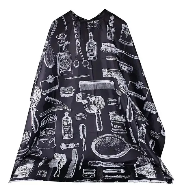 Capa de corte de cabelo Capa protetora de barbearia Stylist Cut Cabeleireiro Barbearia Capa de avental impermeável Barbeiro Barbeiro Barbeiro