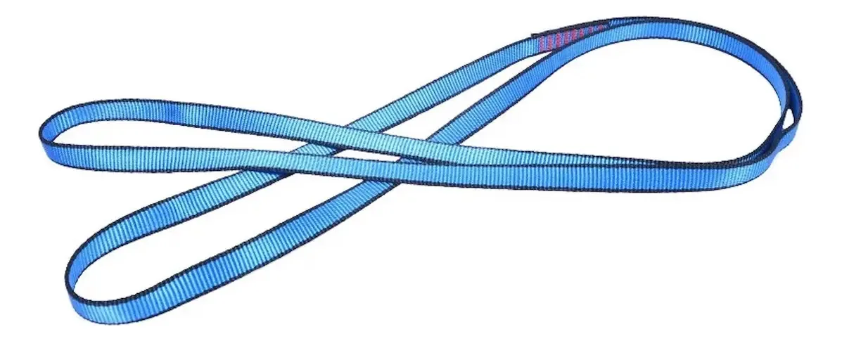 Funda de fita adesiva cozida de 180 cm para âncora para escalada, rapel, trabalho tubular em altura, alça de alta resistência, cinto cozido, proteção de rapel