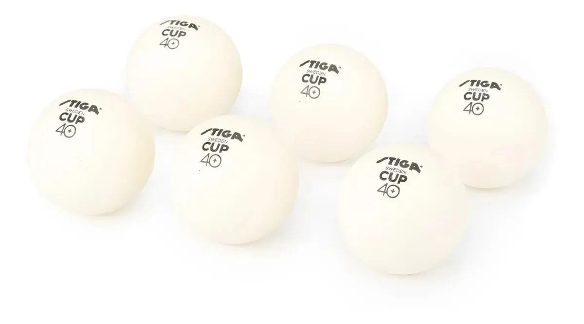 Bolas brancas Stiga Cup Abs 6