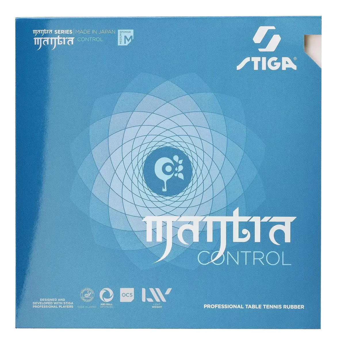 Borracha de tênis de mesa Stiga Mantra Control, média dura