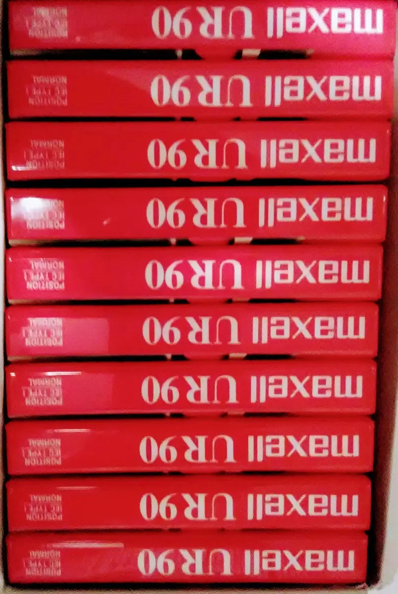 Fita Cassete Maxell UR90 Tipo I, Kit de 10 Unidades