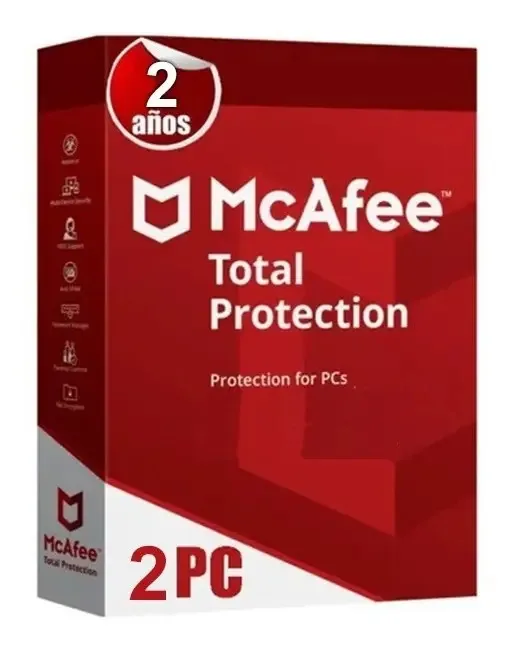 Macaffe Total Protection Antivirus 2 unidades/2 anos