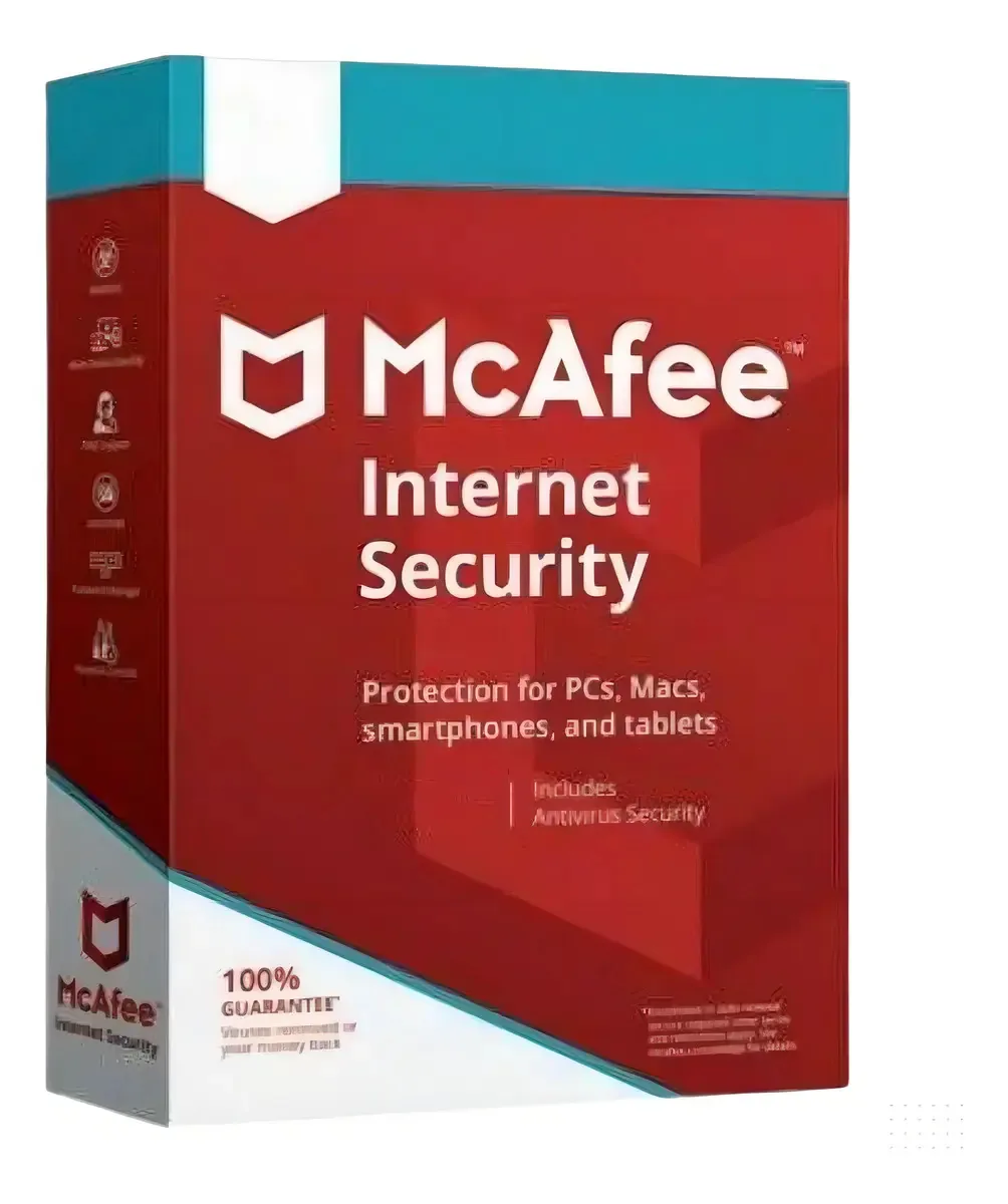Mcafee Antivirus Internet Security 10 dispositivos (1 ano)