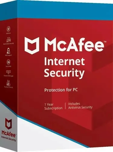 Mcafee Internet Security 5 PC 1 ano