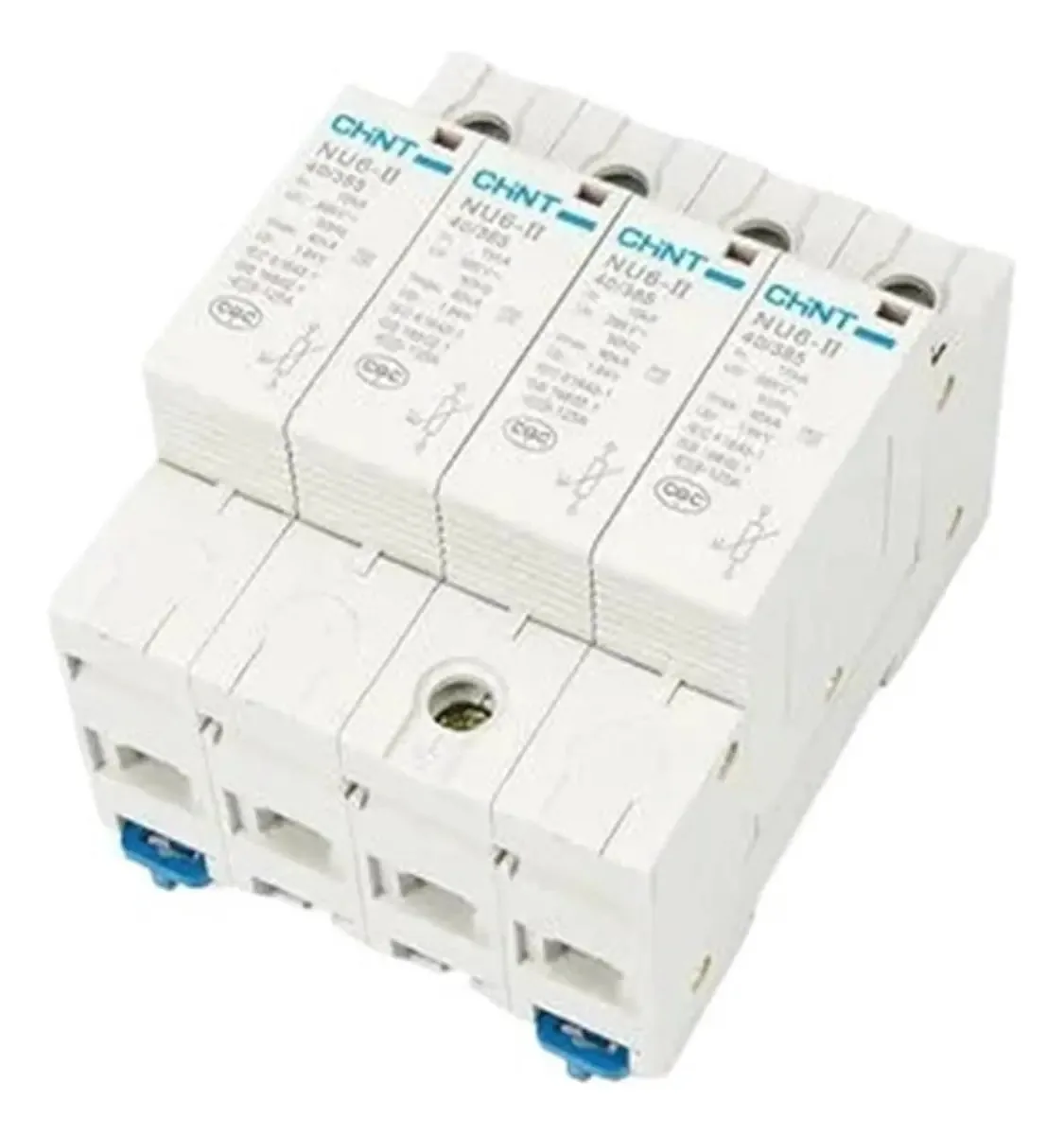 O supressor de sobretensão Uhxruy Nu6-II/f 40ka/460v 4p protege o sistema elétrico Dispositivo elétrico Instant Thunder