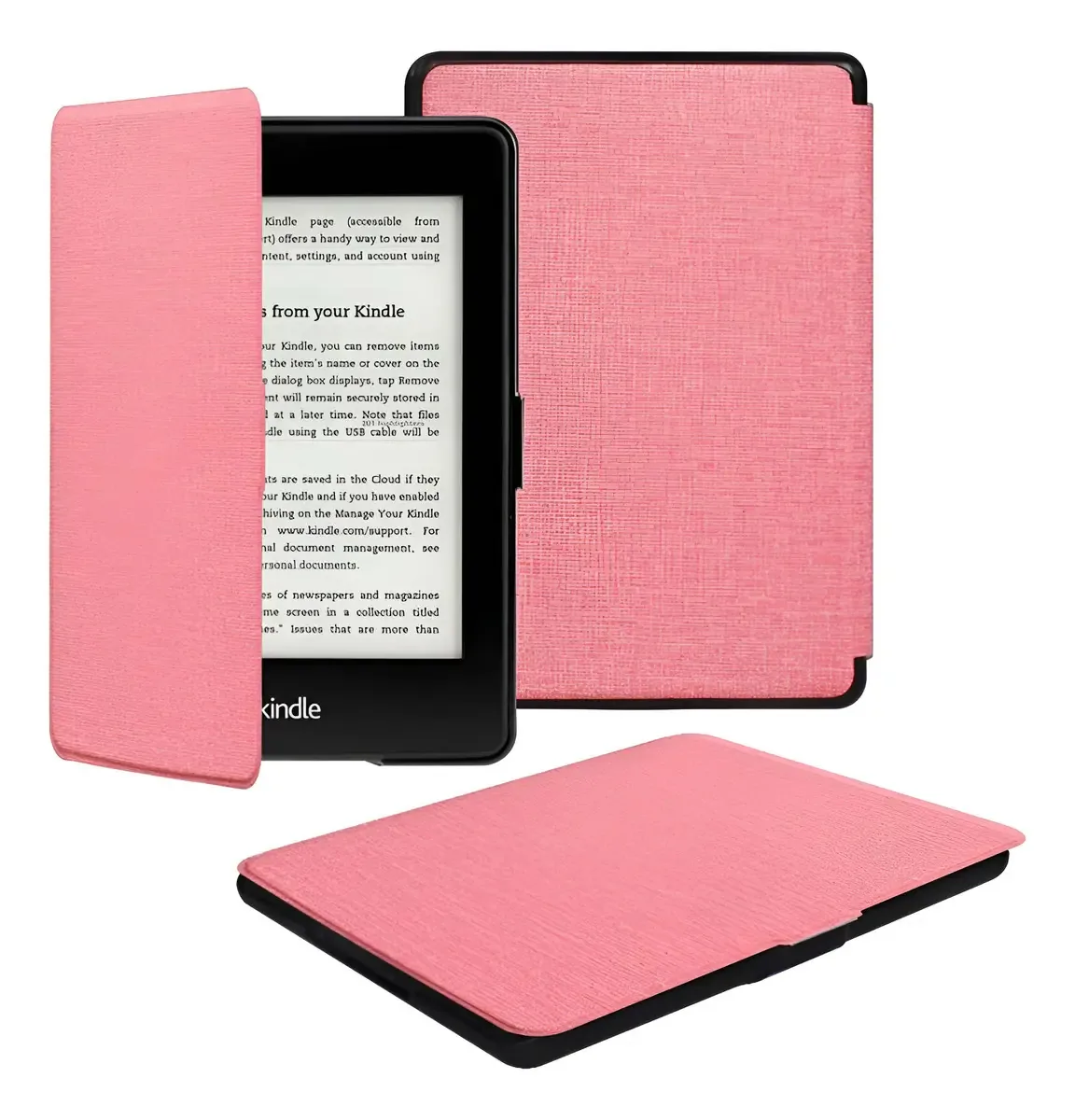 Capa protetora rosa de 10ª geração para Kindle Paperwhite