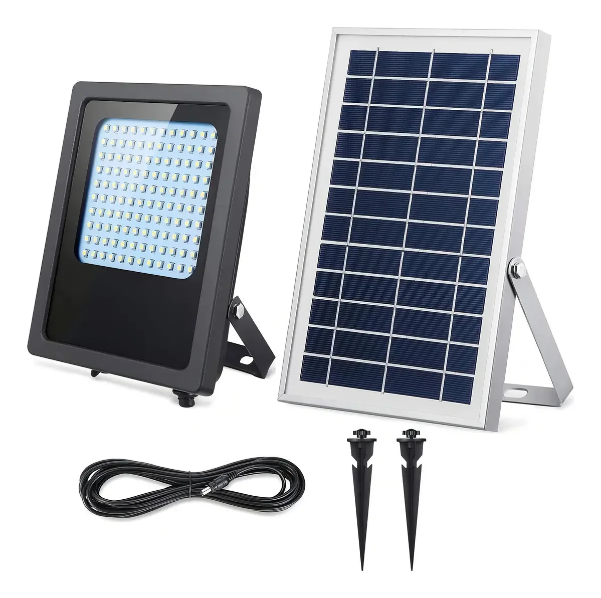 120 luzes de inundação solares LED Luzes solares para