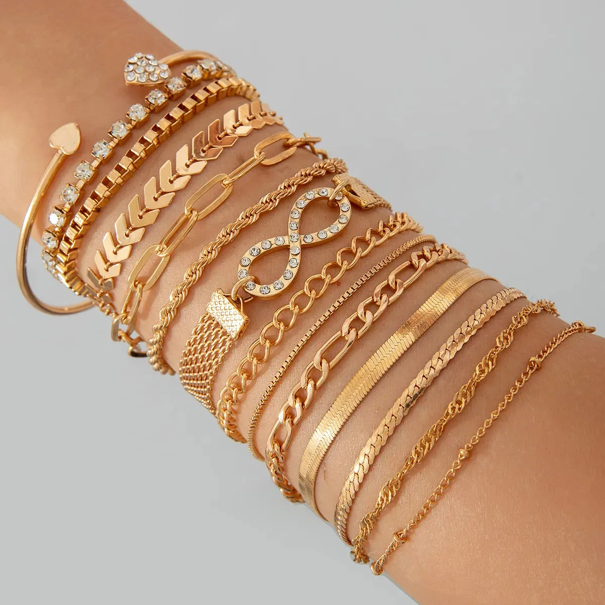 2 pulseiras para casais, pulseiras prateadas, ouro, kit masculino e feminino, 14 pulseiras, joias, aço inoxidável, Dia dos Namorados, 4 cm, 21 cm