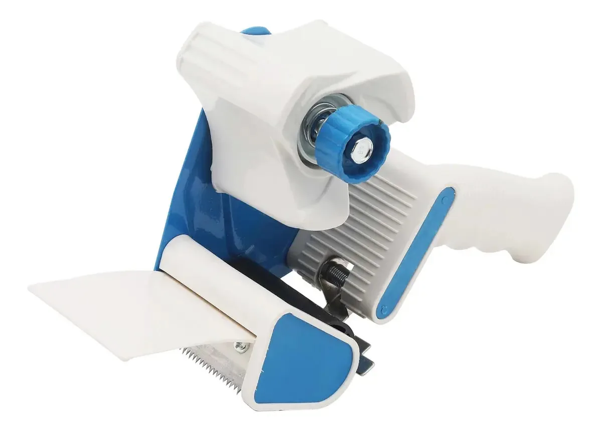 Dispensador de fita adesiva para embalagem Qilima, embalagem selada. Cor: azul
