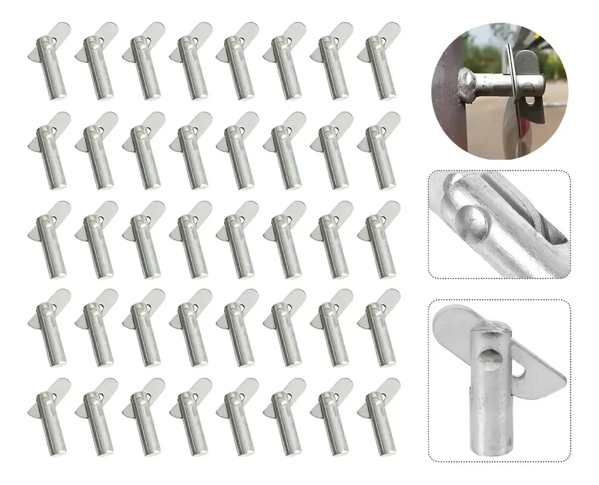 Pino de travamento de conector de andaime móvel de 100 peças para corrimão e andaime, montagem em rack removível com rotação de 180 graus