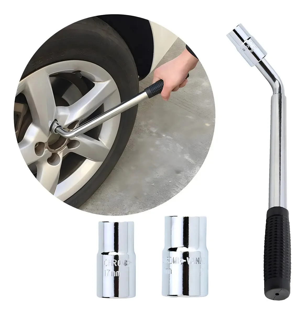 Chave manual com porcas para cantos e cantos extensíveis