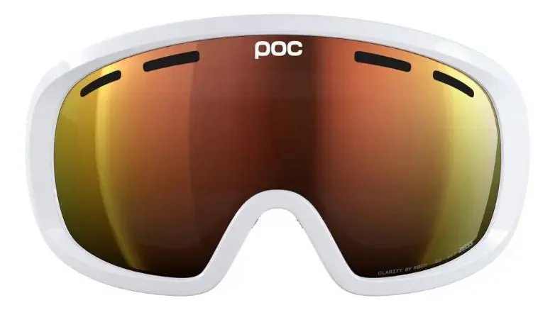 Óculos Poc Fovea Mid Hydrogen branco/Parcialmente Laranja