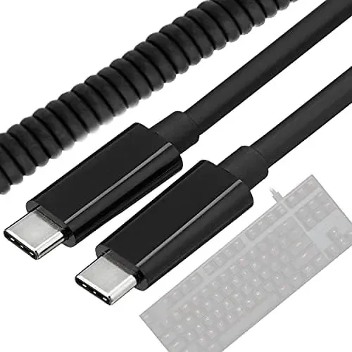 Cabo de teclado mecânico Ajkthge, cabo de teclado para jogos tipo C