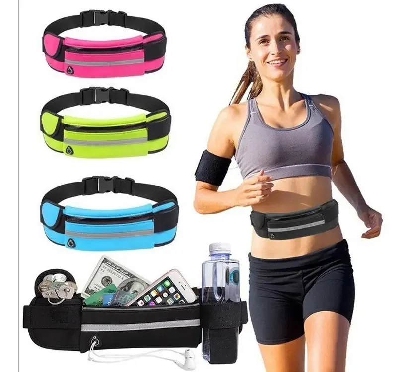 Adequado para fitness, corrida e esportes, bolsa de cintura