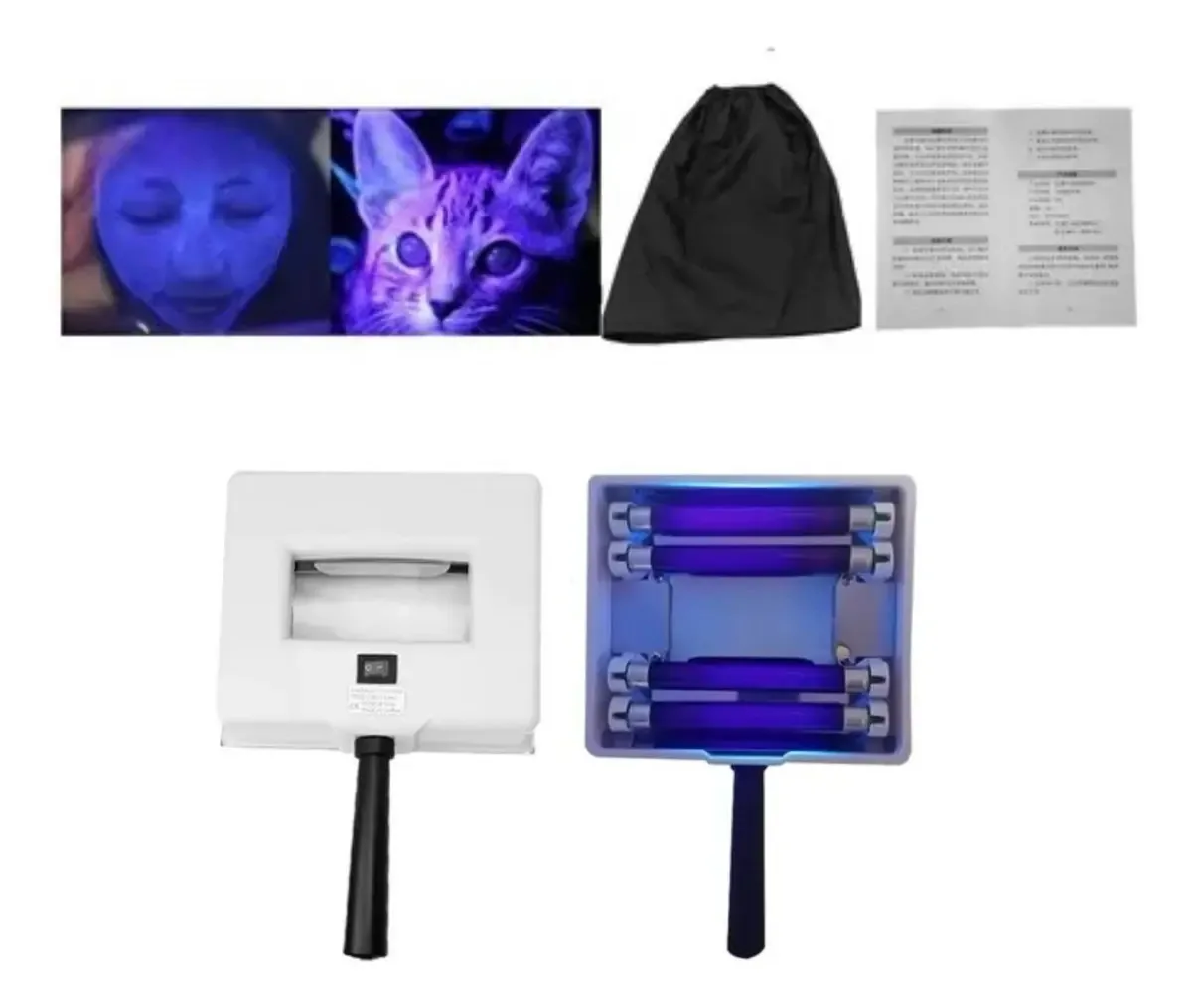 Lâmpada UV de madeira para estética facial e corporal | Alispus