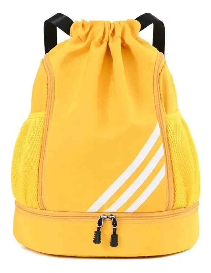 Mochila esportiva, mochila impermeável, mochila de futebol, mochilas esportivas, acessórios de futebol, mochilas infantis com design de tecido Oxford dourado