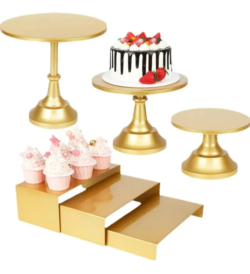 Base de pastelaira para bolos TUOMO Bases Para Pasteles Exibidor dourado