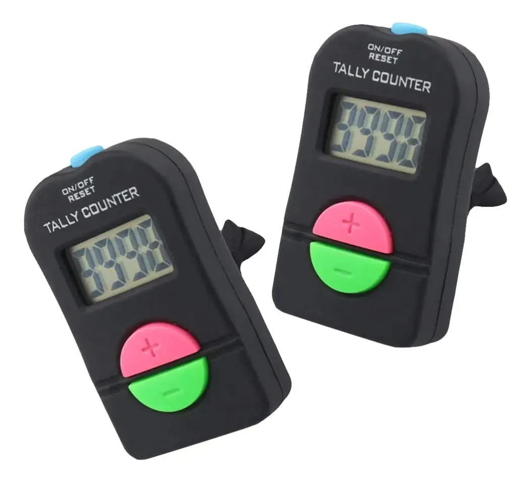 Contador digital Lioobo LED Contador manual eletrônico Click Counter Turn Counter Counter Counter Counter Contador Números para o setor educacional com som