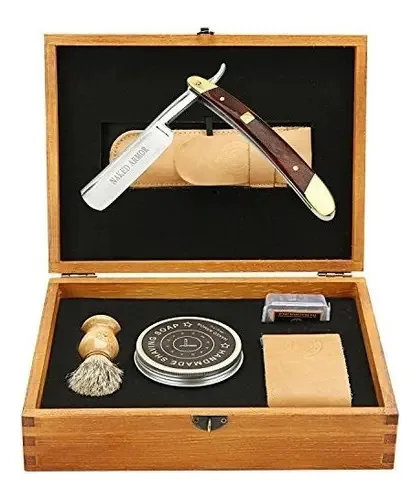 Kit de barbear de qualidade para barbear em casa; The Handle Of
