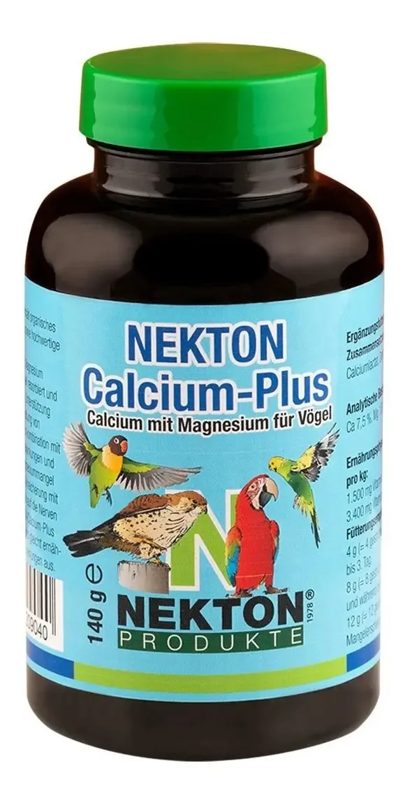Nekton Calcium 140g Deficiência Cálcio Magnésio Pássaro Aves