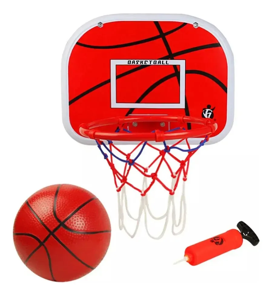 Brinquedo esportivo infantil Aro Basketball Norplat Board - com inflador e bola