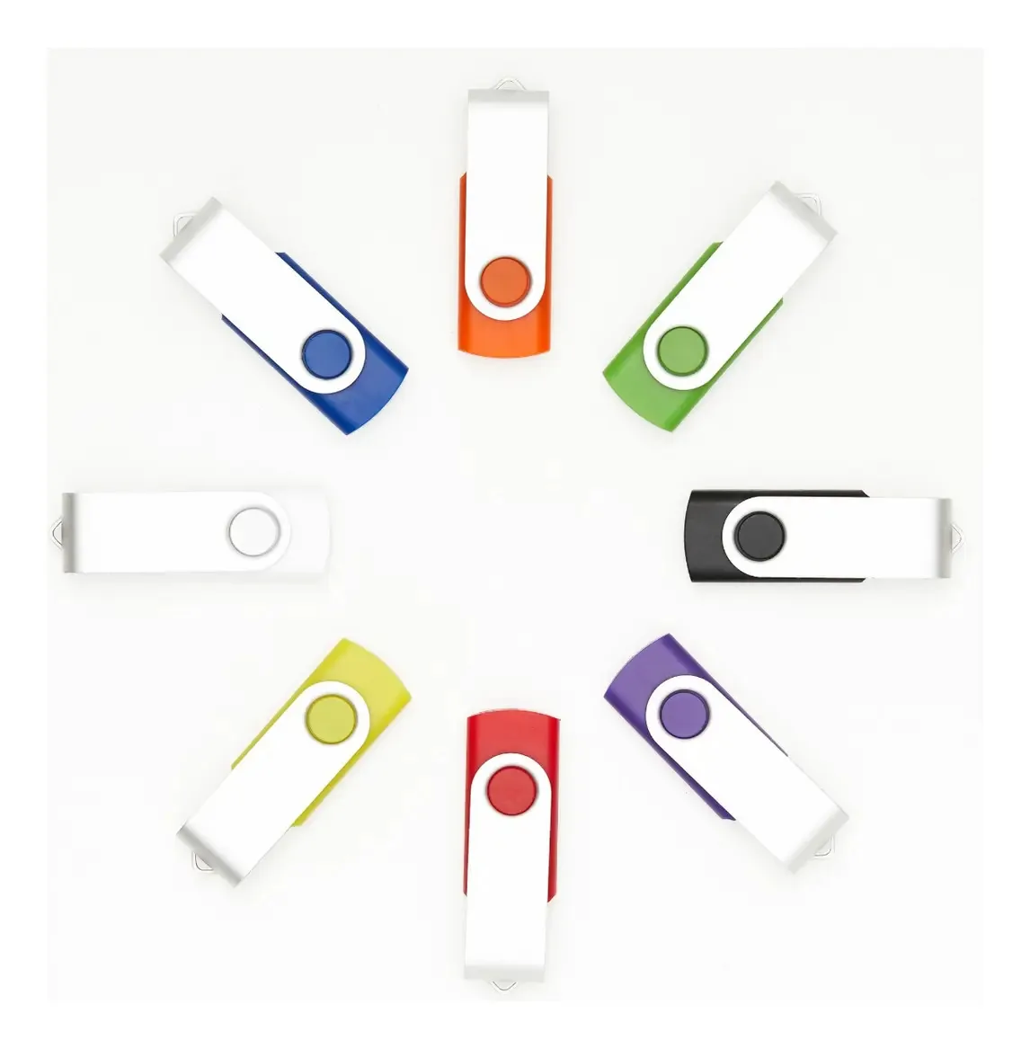 5 Unidades De Pen Drives De 2 Gb Usb 2.0, Cores Especificáve