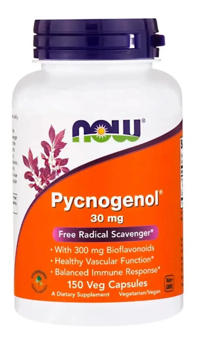 Pycnogenol 30 Mg, 150 Cápsulas Vegetais Sabor Sem sabor