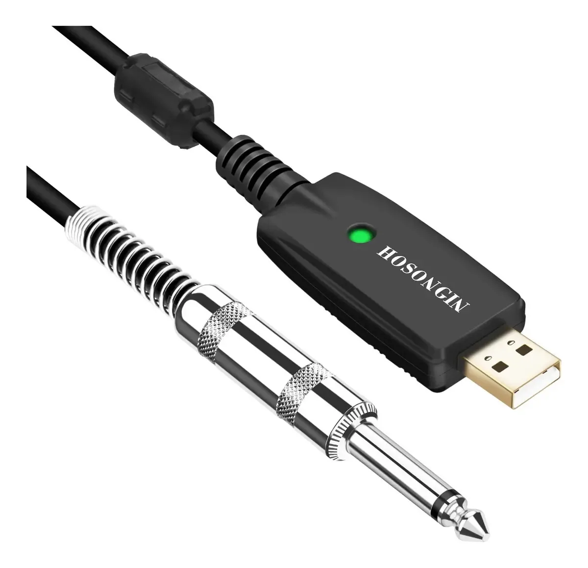 Cabo USB Hosongin para guitarra, interface USB macho A 0