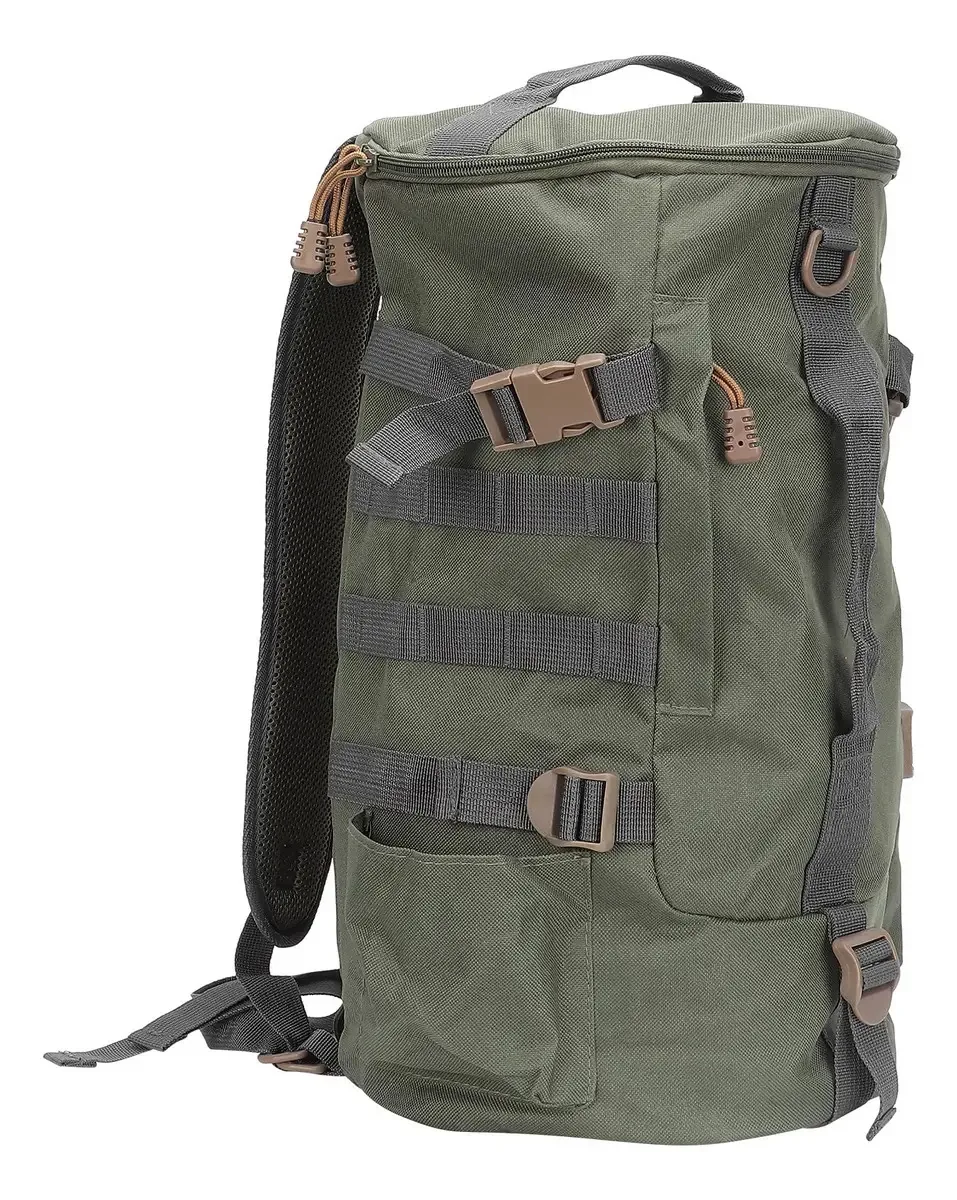 Bolsas de Armazenamento Cilíndricas de Grande Capacidade para Equipamento de Pesca, Mochila para Equipamento de Pesca, Bolsas de Armazenamento de Viagem, Bolsa de Pesca, Cilíndrica Dobrável (Verde...