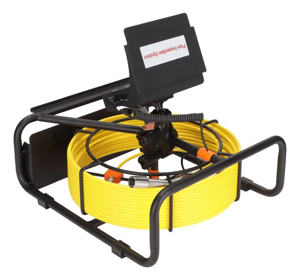 Broleo Endoscópio de Tubulação Doméstica, Tela de 4,3 Polegadas, Imagem em Cores, Câmera de Drenagem de Encanamento, 100-240 Vca com Função de Gravação de Vídeo para Resgate ao Ar Livre