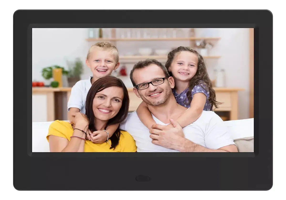 Porta retrato digital usb 7 polegadas Pinlan DPF7702D cor preto