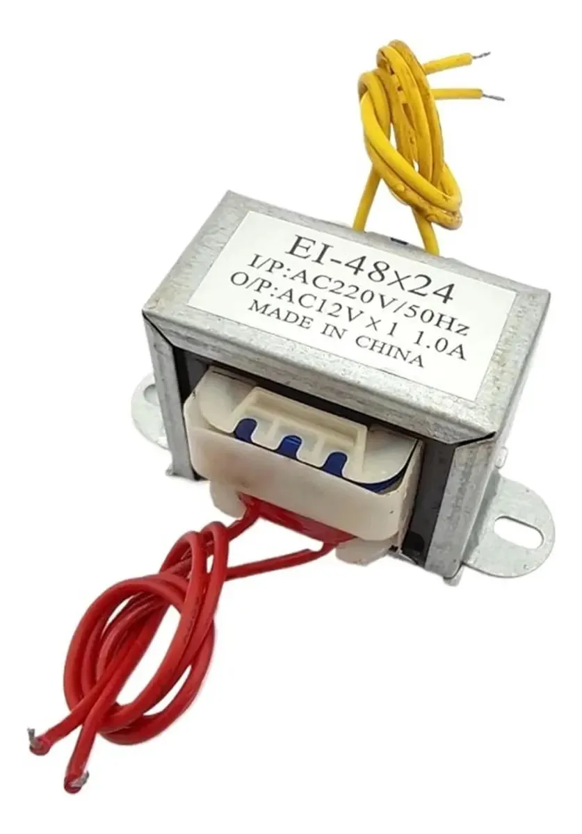 Transformador De 220 V Para 12 V, 220 V, Saída Única De 12 V, 1 A, Transformador De Corrente Alternada Ei48 X 24, Alto-falantes De Som, Acessórios Elétricos, 10 W, 1 Unidade