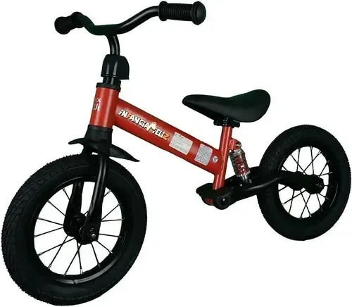 Bicicleta Balance Trainer vermelha sem pedais